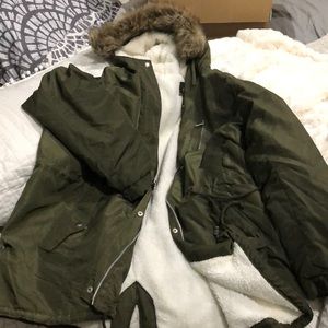 3X ambience outerwear Sherpa lined jacket